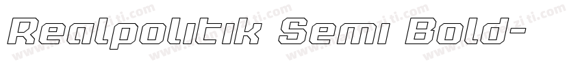 Realpolitik Semi Bold字体转换